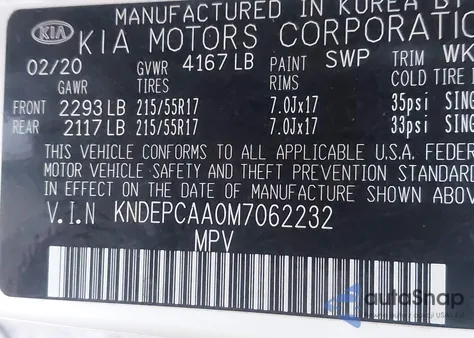 2021 Kia Seltos Lx z USA, uszkodzony, nr VIN KNDEPCAA0M7062232